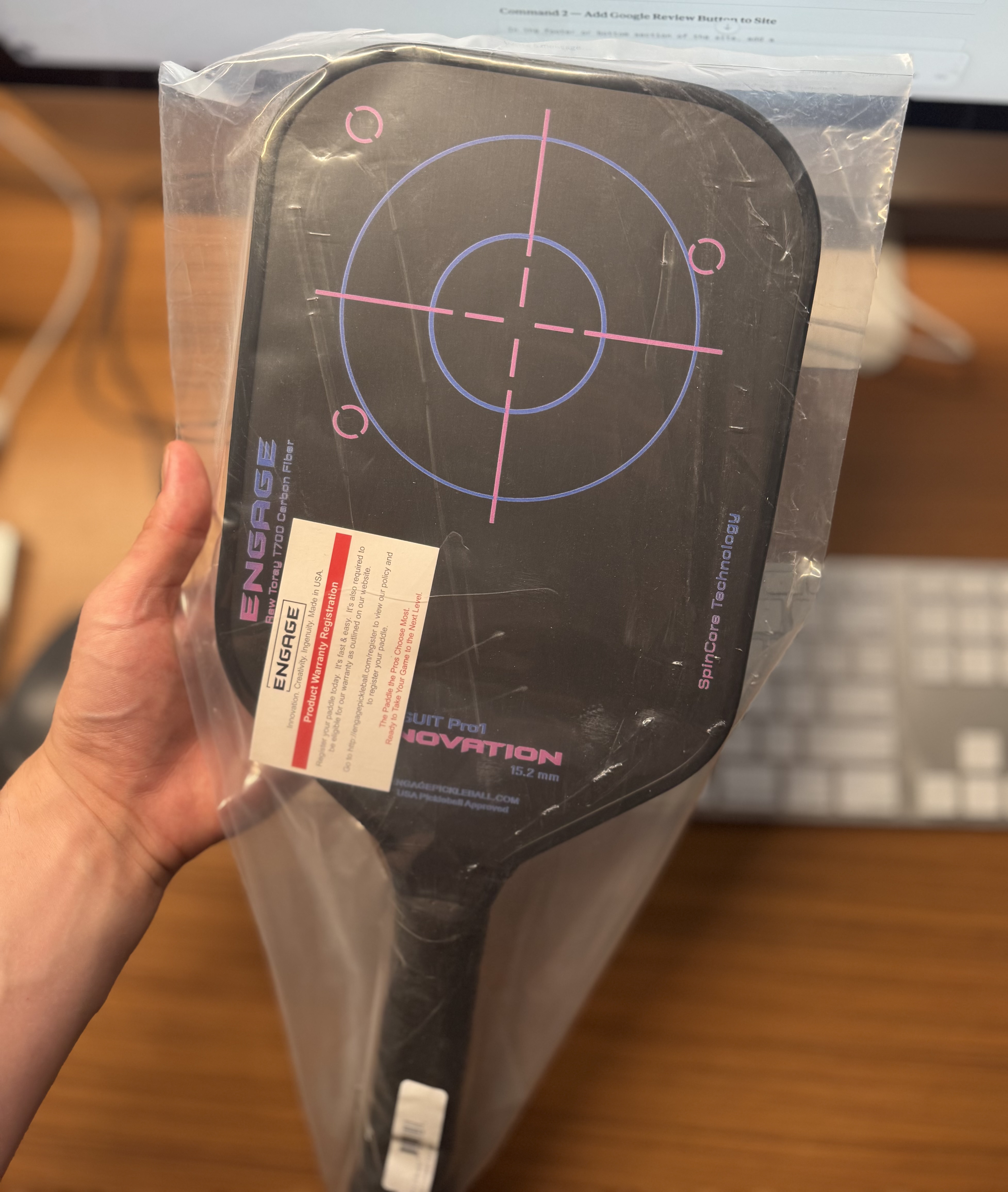 Engage Pursuit Pro1 Innovation paddle in original packaging